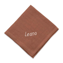 Nuscheli mit Namen, braun