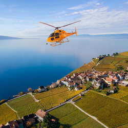 Héli-fondue sur le Lavaux, Vol de 25 min. en hélicoptère de Leysin et fondue pour 2 personnes