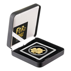 Goldmünze Kleeblatt, 999er Gold