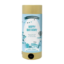 Tischbombe ohne Feuer, Happy Birthday inkl. Inhalt