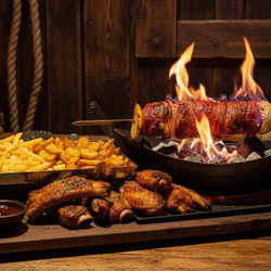 Blackrose Dinner für 2, 1kg zartes Rindsfilet vom Piraten-Schiffsgrill