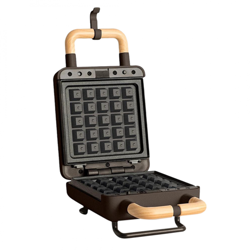 Gaufrier STONE 2, en 1, 5 pièces, noir