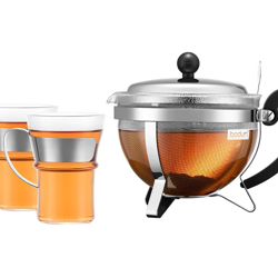 Théière Bodum, avec 2 tasses