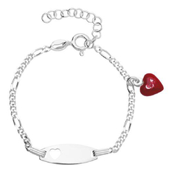 Kinderarmband Herz, Diamantgravur