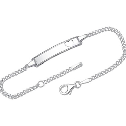 925er Silberarmband Herz, Personalisierbar