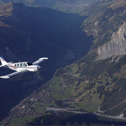 Vol en avion, Jungfrau et Mt Blanc
