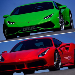 Ferrari & Lamborghini, 6 tours sur circuit