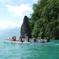 Geführte Kanutour, auf dem Vierwaldstättersee