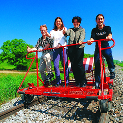 Schienenvelo 2-5 Stunden, Familienausflug