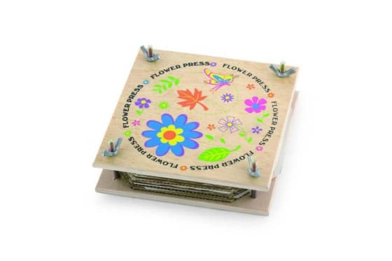Blumenpresse - aus Holz 1