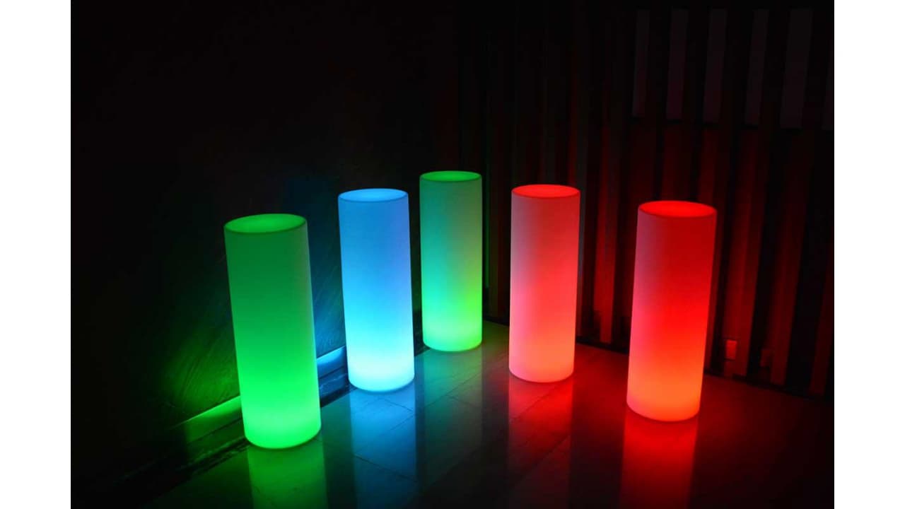 Lampe LED - 25x25x71cm - Multicolor