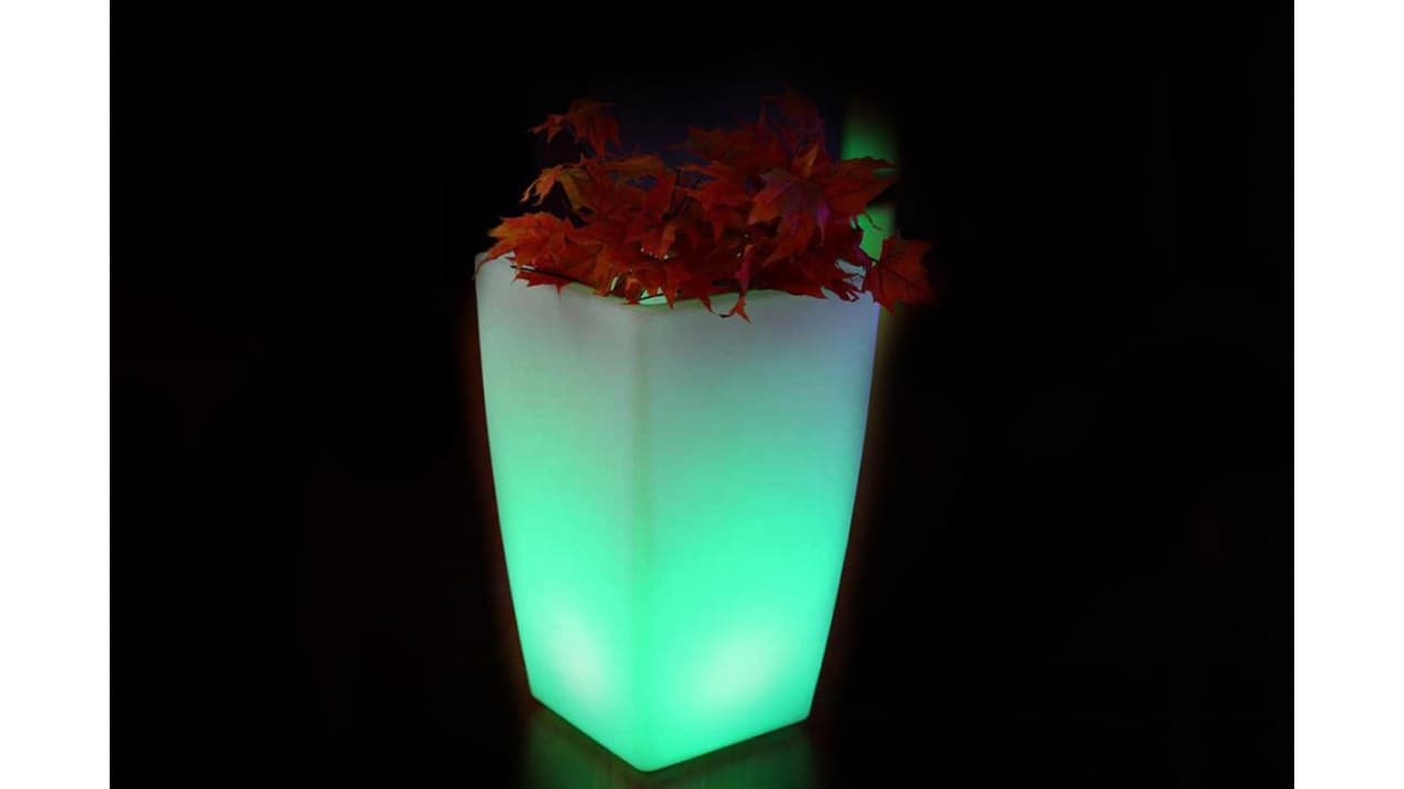 Vase LED 41 x 41 x 55cm Multicolore