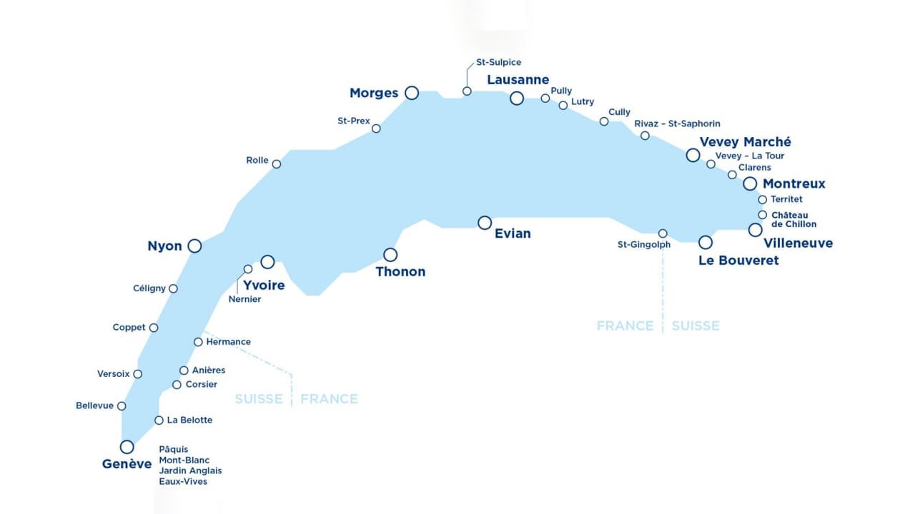 lac leman carte