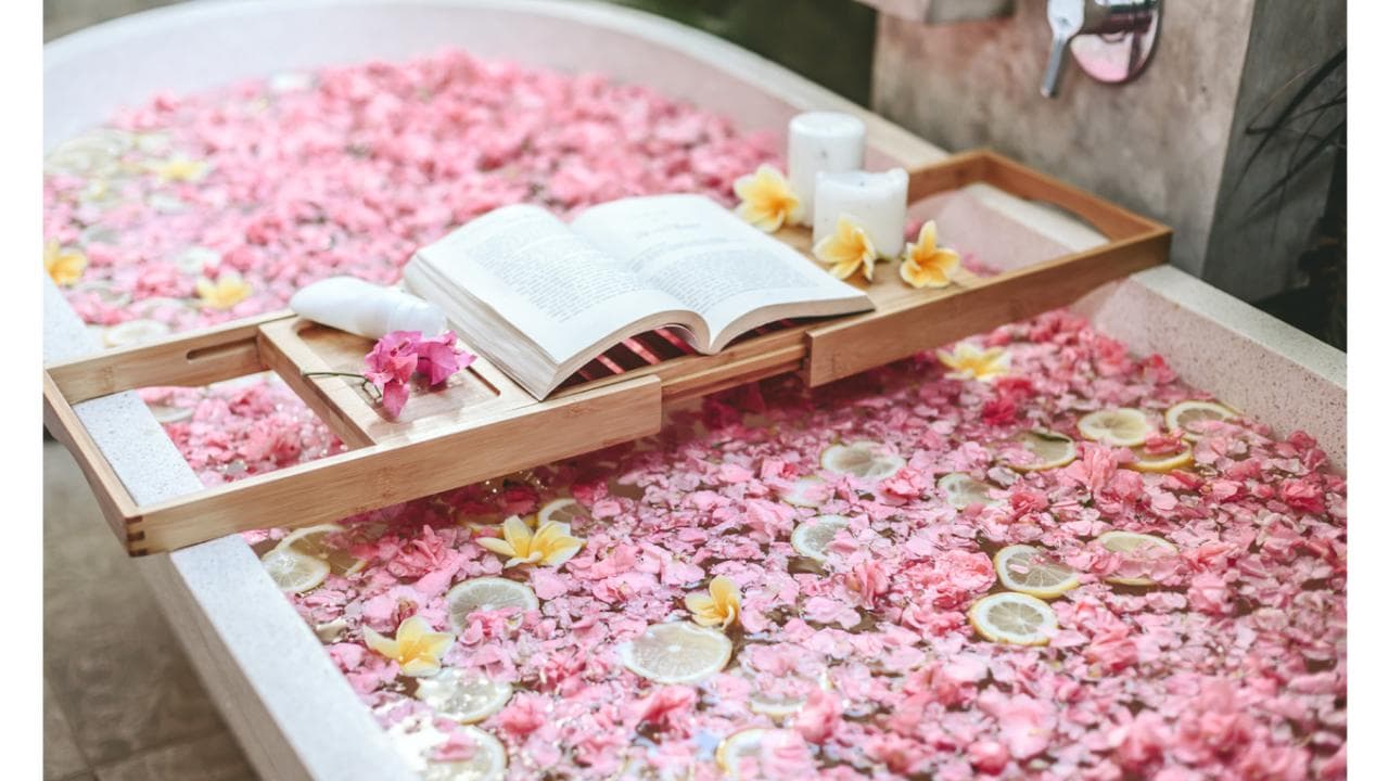 Plateau de baignoire en bambou 1