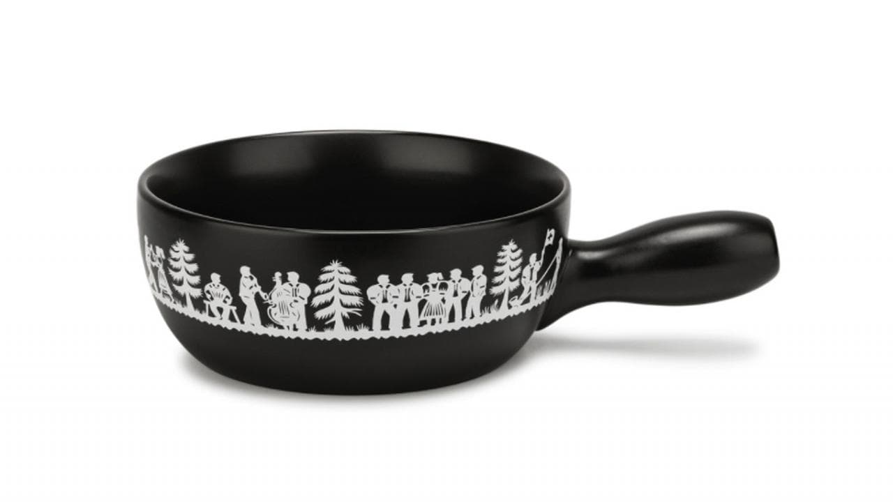 Caquelon fondue au fromage Ø 22 cm, utilisable sur plaque à induction Caquelon fondue au fromage Ø 22 cm, utilisable sur plaque à induction