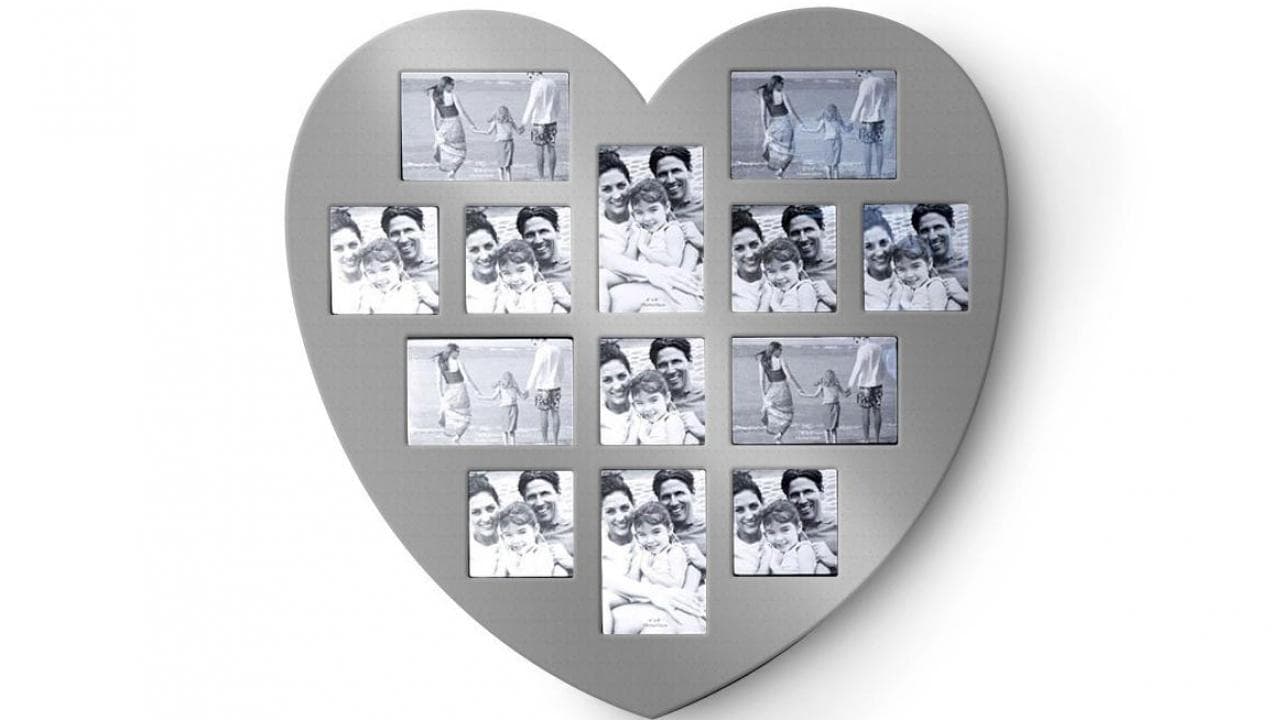 Cadre en forme de coeur - pour 13 photos