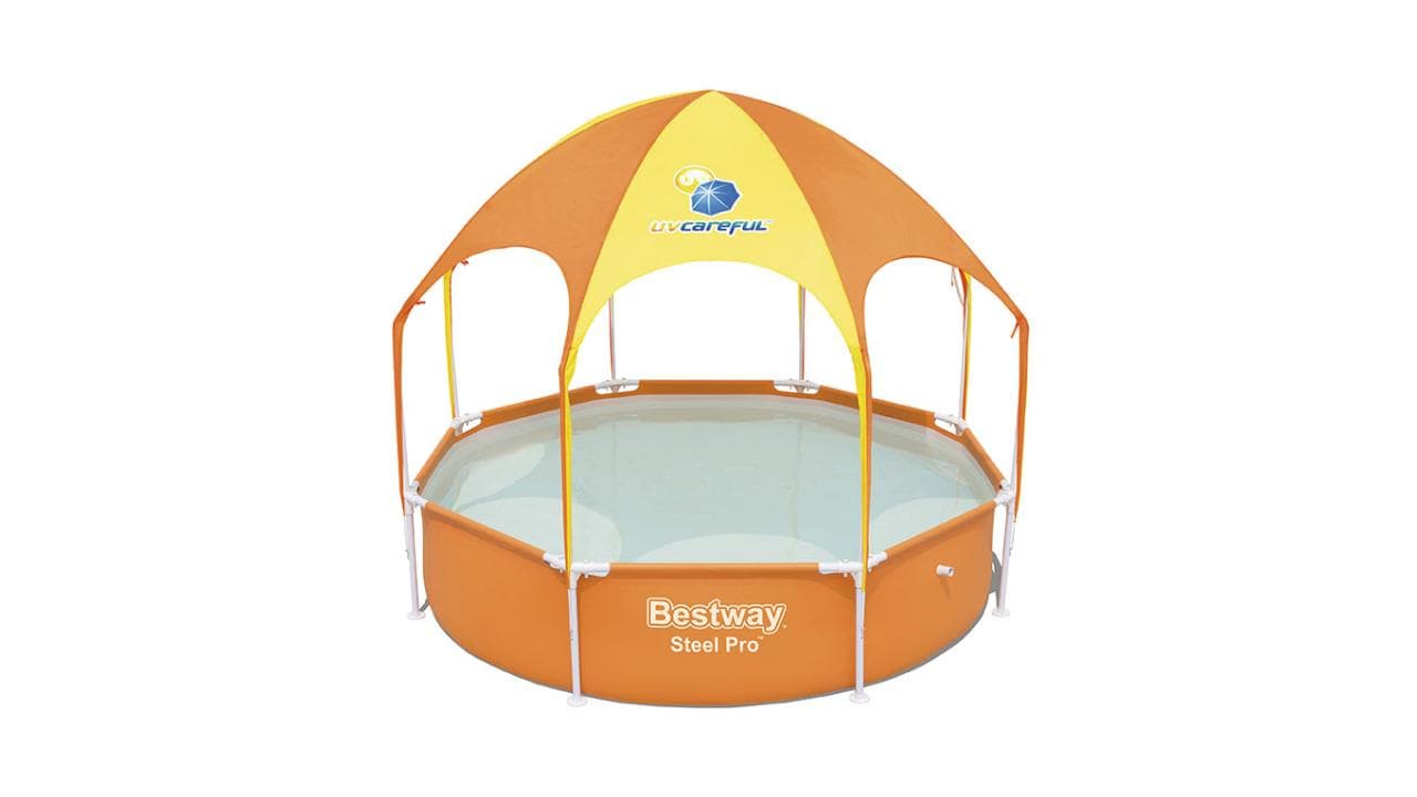 Pool mit Sonnenschutzdach - Ø244cm - von Bestway 1