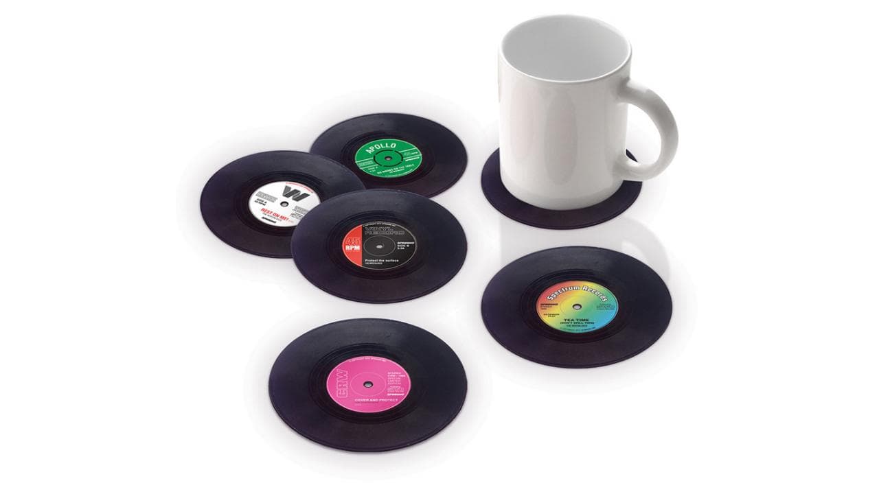 Untersetzer Schallplatten - 6er Set