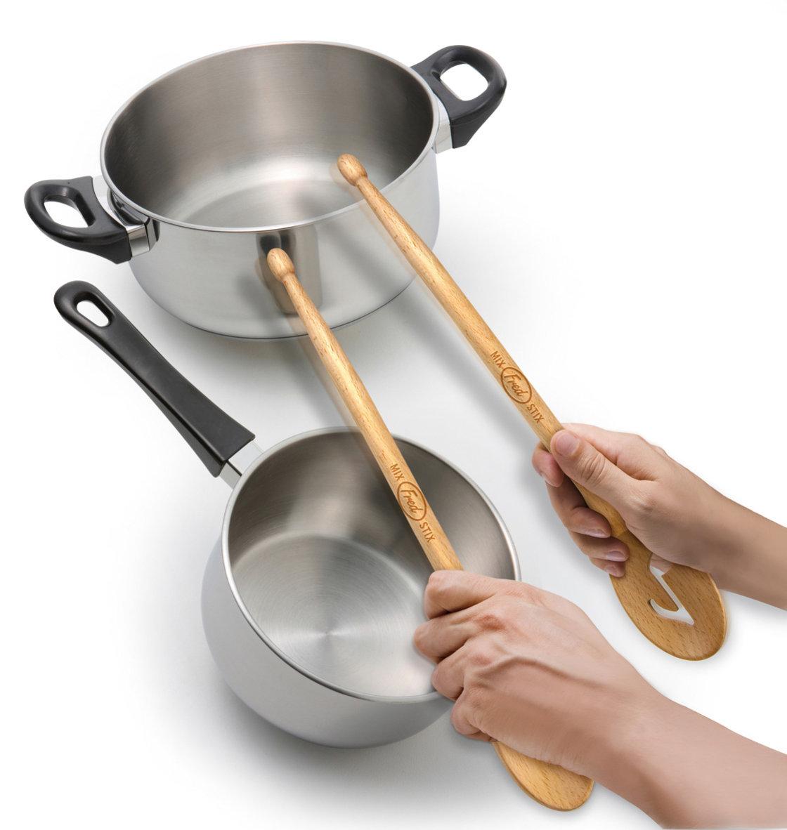 La Paire de Spatules de Cuisine T2 RIVAGES - Merisier #021P main image 0