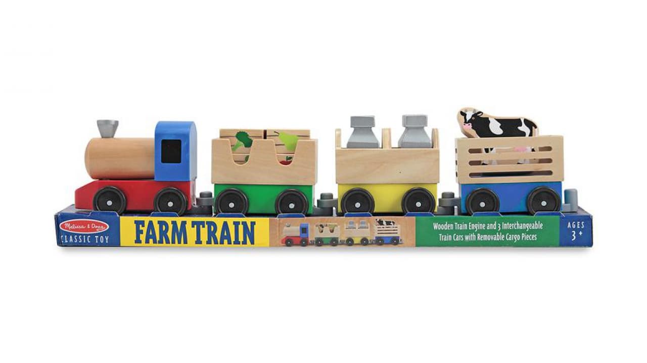 Bauernhof Zug - Holz Spielzeug 3