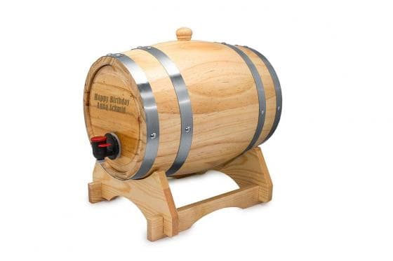 Holzfass 3 Liter - mit Gravur