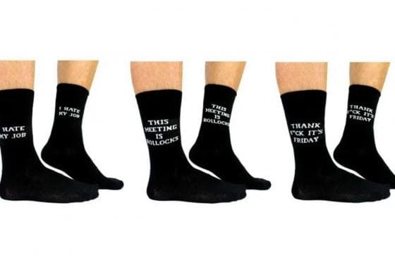 Office Socken witzige Sprüche 3er Set