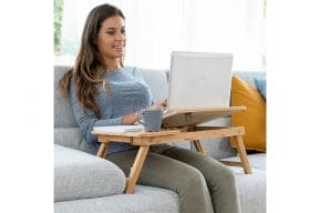 Laptoptisch aus Bambus, multifunktionell