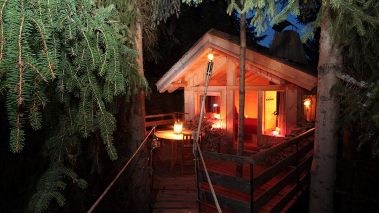Nuitée dans une cabane - Repas du soir et petit déjeuner inclus pour 2 ...