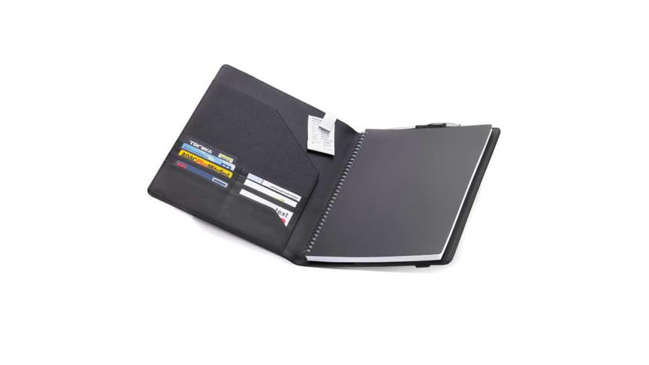 Arpan Conférencier A4 Rembourré Doux Au Toucher Noir