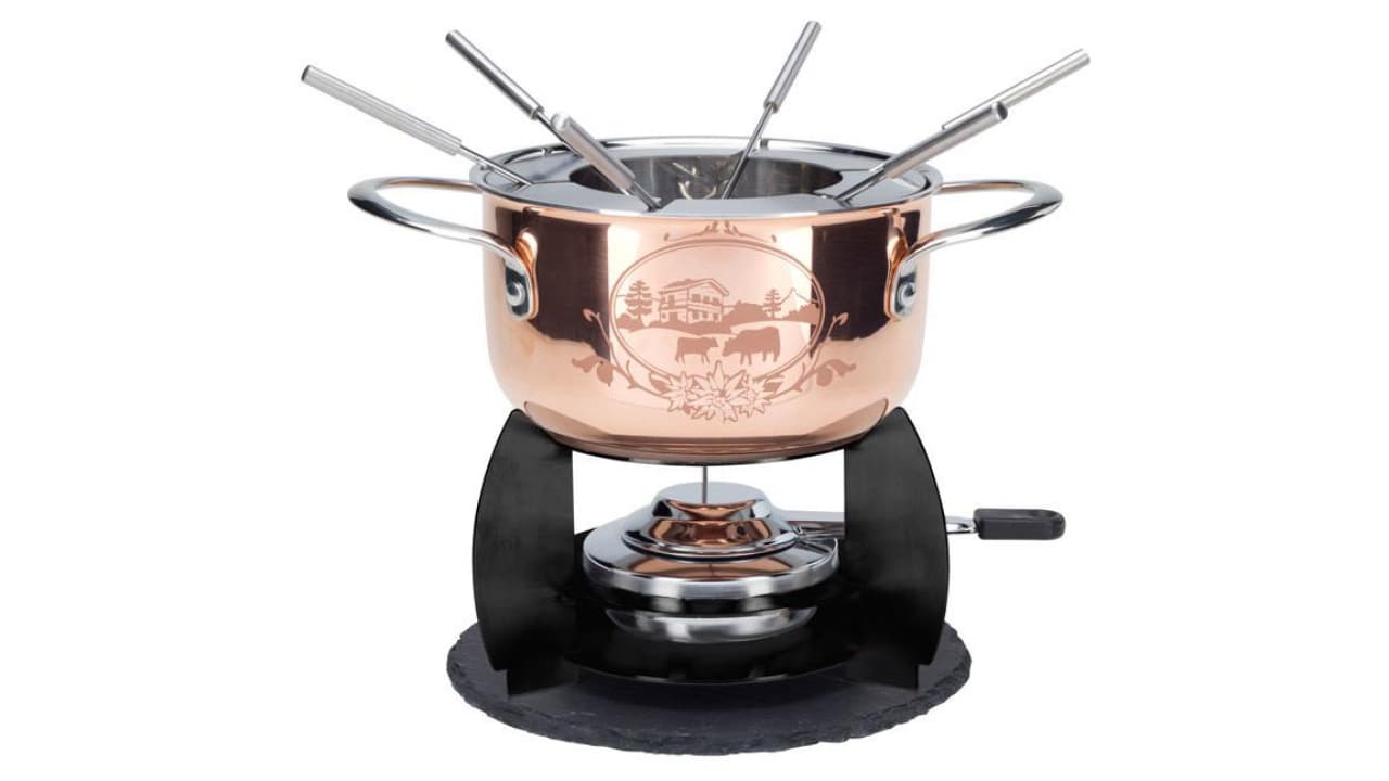 Set à fondue chinoise en cuivre